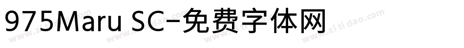 975Maru SC字体转换